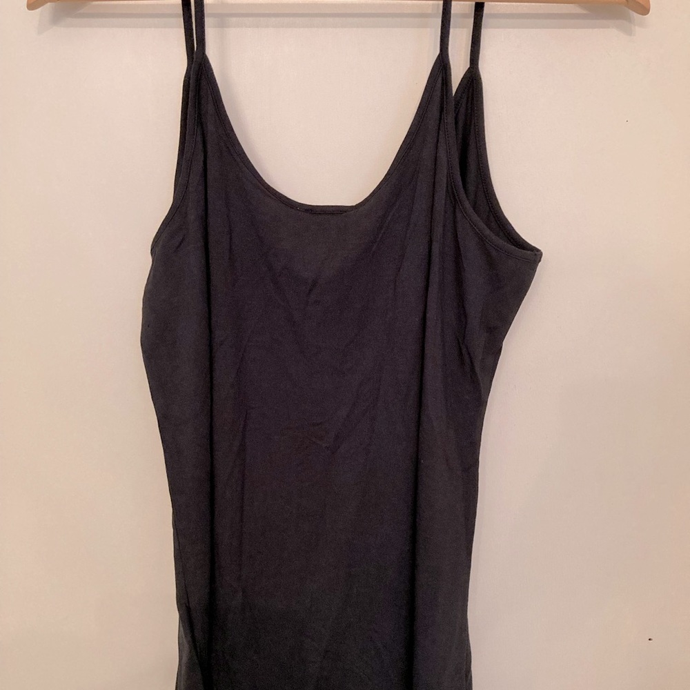 J Crew NWT XL black layering cami.